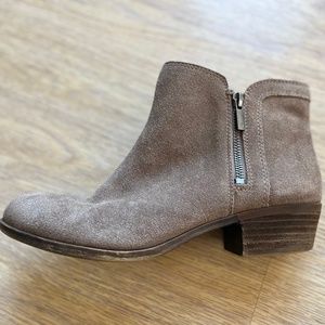 Tan Suede Lucky Brand Booties